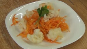 Цветная капуста по-корейски - пикантная закуска со знакомым ароматом!