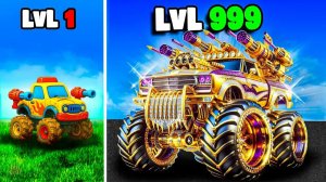 Уровень 1 по уровень 1000 MONSTER TRUCK в GTA 5
