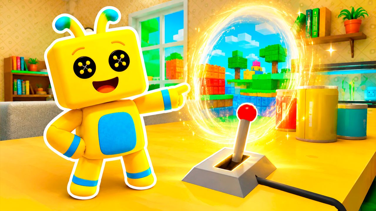 НАЖМИ НА ЭТОТ РЫЧАГ ЧТОБЫ ПОПАСТЬ В РОБЛОКС МИР в СУПЕР МИШКА! Super Bear Adventure