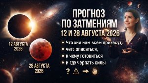 Прогноз по затмениям 12 и 28 августа 2026