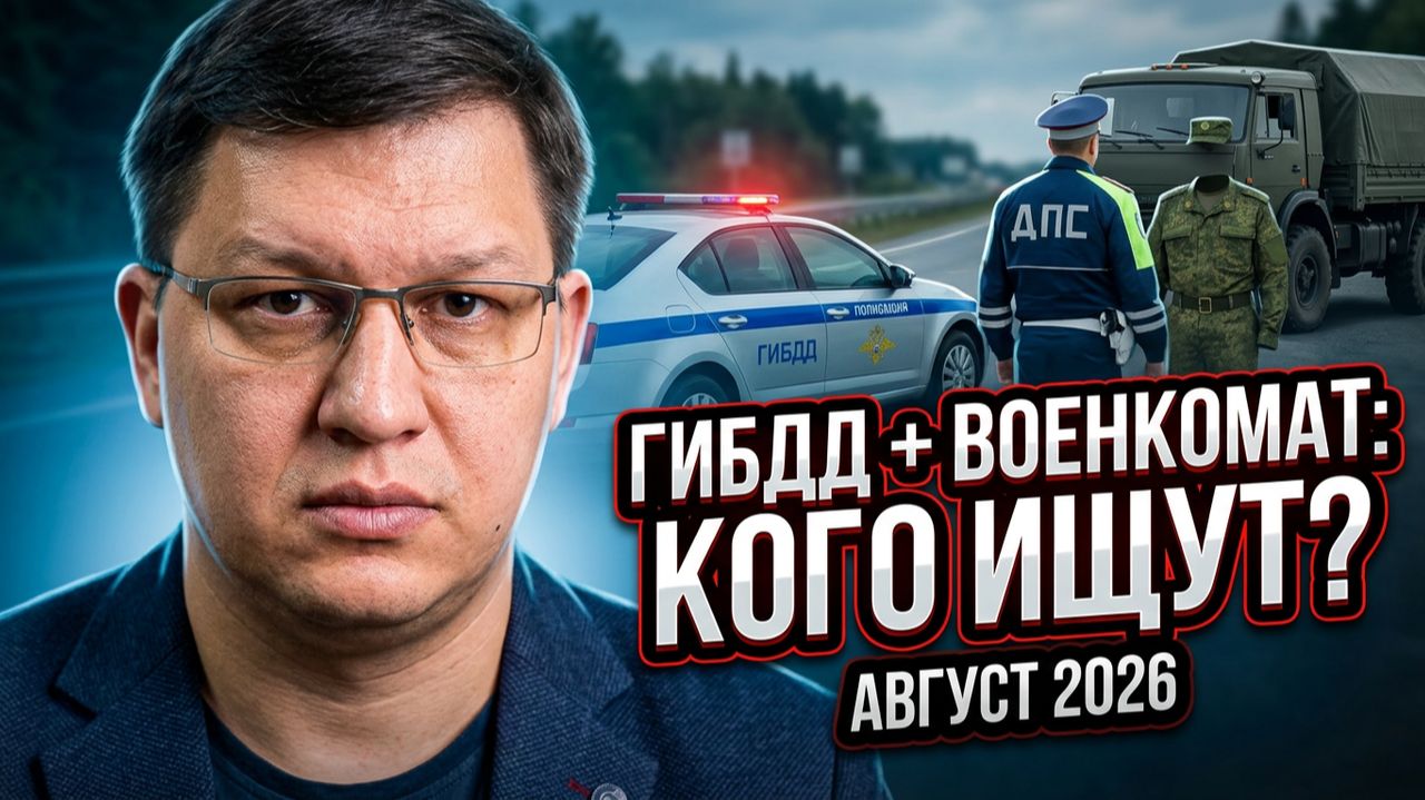 Рейды ГИБДД и военкоматов в августе 2026: кого ищут?