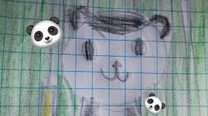 панда всегда красивая на картине 🐼