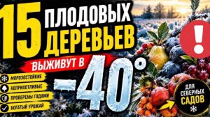 15 САМЫХ МОРОЗОСТОЙКИХ ПЛОДОВЫХ ДЕРЕВЬЕВ, КОТОРЫЕ ПЕРЕЖИВУТ ЛЮБУЮ ЗИМУ!