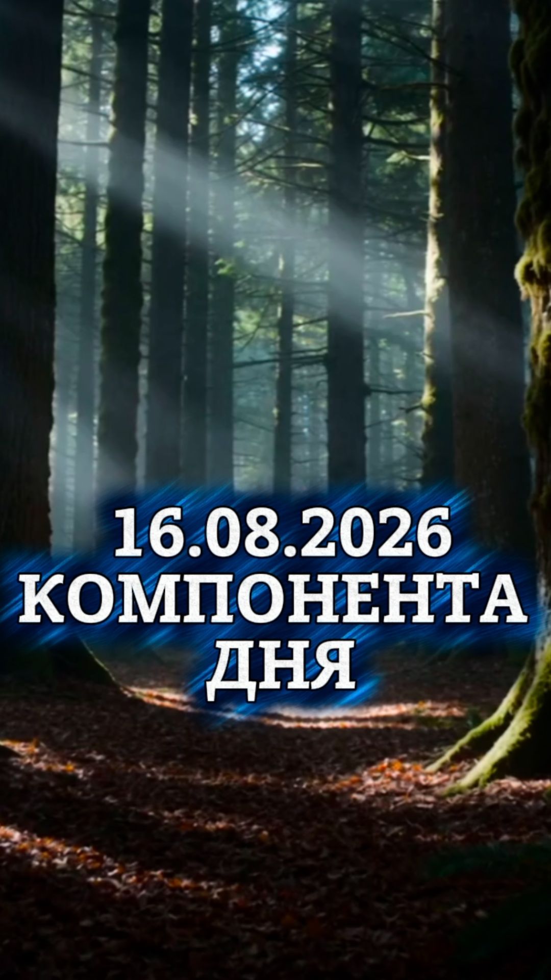 Компонента дня 16.08.2026: 