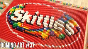 Логотип Skittles из домино | Домино-арт №37