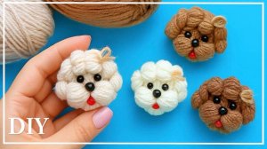 🐶Собачка из ниток своими руками | Пошаговый мастер-класс 🧶