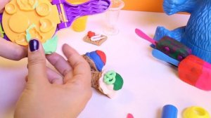 Конфеты из пластилина Play Doh в виде Коржика, мороженое в рожках, эскимо, десерты, мороженое из пла