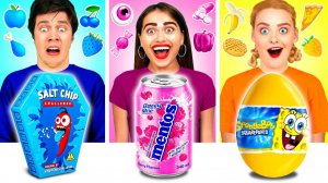 24 Часа Едим Еду Одного Цвета Челлендж # Умные Гаджеты или Лайфхаки от Ideas4Fun Challenge