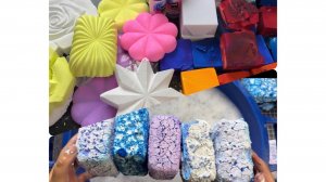 ASMR crush chalk 🌈⬜️+H2O💦🫧2в1
