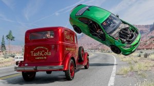 Аварии и прыжки Автомобилей – BeamNG/Drive