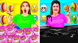 1000 Загадочных Кнопок и Только Одна Тебя Спасет # Съедобная Битва от Fun Challenge