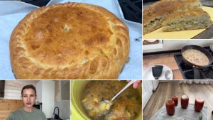 Экономное меню на 2 дня для семьи🔥 пирог с капустой и мясом🔥 томатный сок на зиму🔥