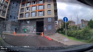Видеорегистратор Denli D18 пример съемки основой камеры.