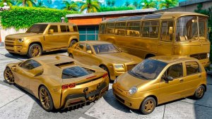 Угнал кучу золотых чит тачек у мажора в GTA 5! Битва воров в ГТА 5 Онлайн!