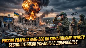 ⚡ Доброполье в огне: как ФАБ-500 уничтожила командный центр БПЛА