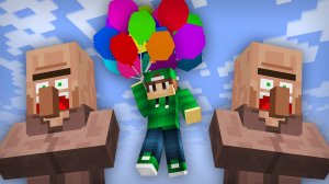Я СБЕЖАЛ ИЗ ДЕРЕВНИ ЖИТЕЛЕЙ НА ШАРИКАХ В МАЙНКРАФТ | Риколит Minecraft