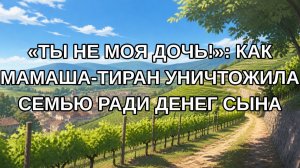 «Ты не моя дочь!»: как мамаша-тиран уничтожила семью ради денег сына