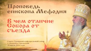 В чем отличие Собора от съезда | Проповедь епископа Мефодия