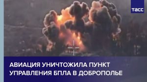 Минобороны России опубликовало кадры поражения пункта управления БПЛА ВСУ в Доброполье