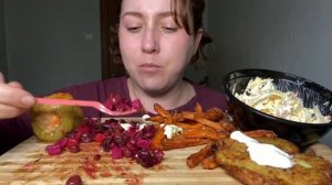 Мукбанг Наташабо домашняя еда перцы mukbang