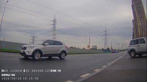 Видеорегистратор Denli D18 пример съемки задней камеры.