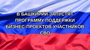 |Н. РФ| В Башкирии запустят программу поддержки бизнес-проектов участников СВО