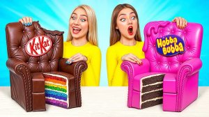 Жевательная Резинка vs Шоколадная Еда Челлендж от Multi DO Smile