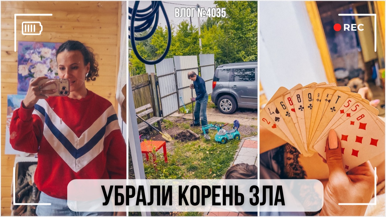 Убрали корень зла | Удачные покупки на WB | Тренировка на улице - ВЛОГ №4035 - 15.08.26