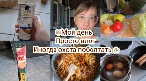 Влог ,болтаю ,готовлю! Мой день!