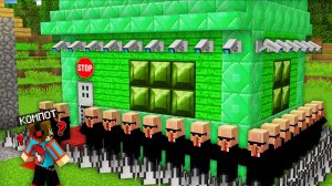 Я ПРОНИК В САМЫЙ ОХРАНЯЕМЫЙ ДОМ ЖИТЕЛЕЙ В МАЙНКРАФТ | Компот Minecraft