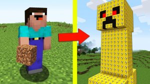 НУБ ПРОТИВ КРИПЕР ИЗ ЛАКИ БЛОКОВ В МАЙНКРАФТ 3 ТРОЛЛИНГ НУБА В MINECRAFT Мультик