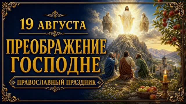 19 АВГУСТА — ПРЕОБРАЖЕНИЕ ГОСПОДНЕ | ЯБЛОЧНЫЙ СПАС И ПРАВОСЛАВНЫЙ ПРАЗДНИК