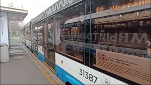 Второй трамвайный диаметр «Т2» на автономном трамвае Витязь МОСКВА (10.04.2026)