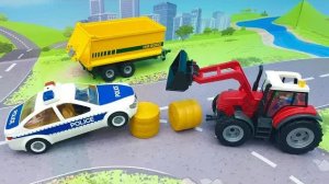 Мультики про машинки - мультик для детей с игрушками - Плеймобил - Гонка в гонке.