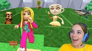 ПОБЕГ ОТ БАЛЕРИНА КАПУЧИНО ЛАБИРИНТА в ROBLOX!