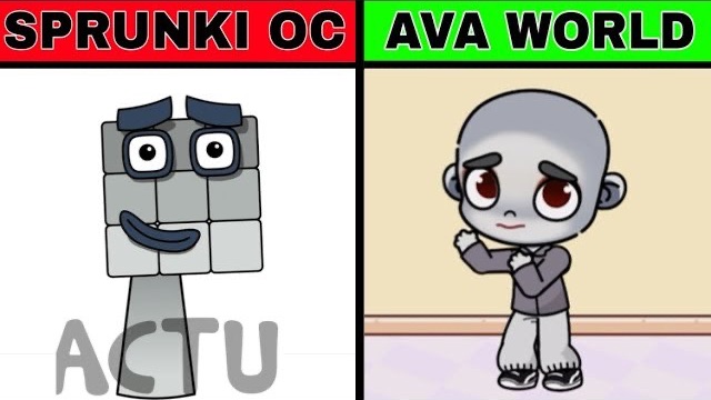 Мой СПРУНКИ OC: ДЕВЯТЬ (из Numberblocks) в AVATAR WORLD! 🔢✨