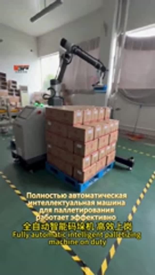 Полностью автоматическая  интеллектуальная машина  для паллетирования