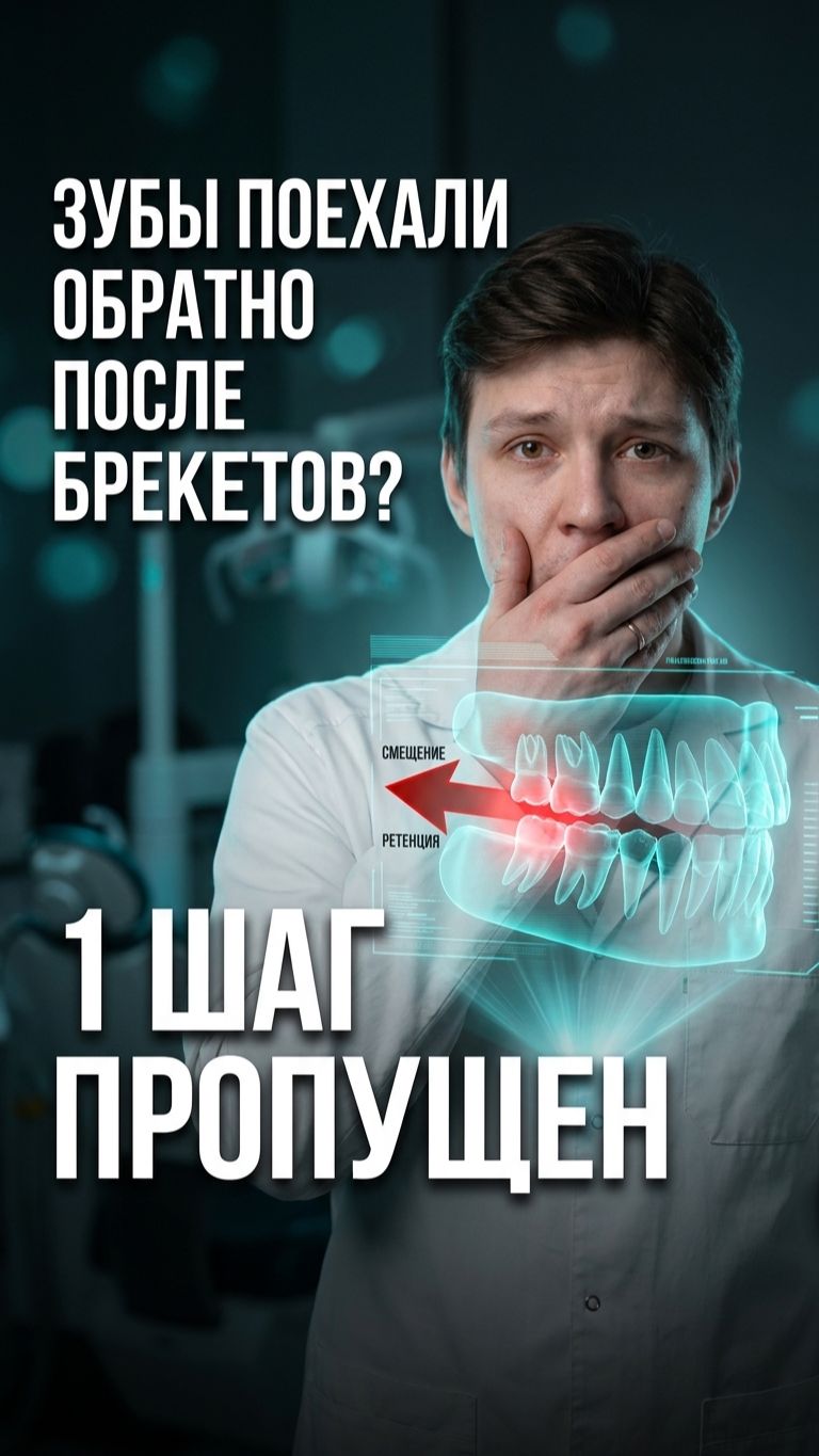 Брекеты сняли, а зубы поехали обратно? 🦷