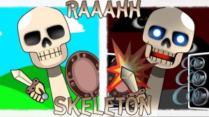 💀 Мой СПРУНКИ  OC: RAAHH! SKELETON — Фазы 1–2 💀😳