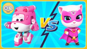 Том погоня героев VS Супер Крылья. Анджела Супергерой VS Диззи Трансформер. Кто круче_ #2
