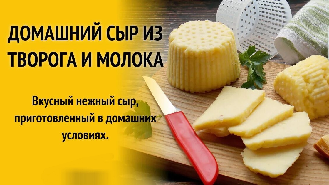 СЫР ИЗ МОЛОКА И ТВОРОГА