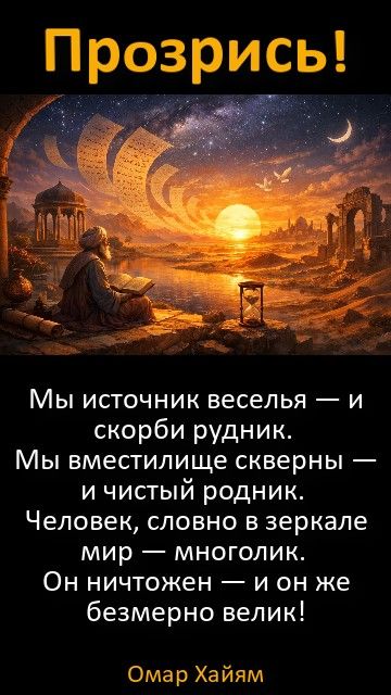 Просветляющие стихи Омара Хайяма под душевную а-ля  персидскую музыку