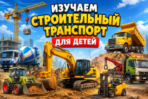 Строительный транспорт и спецтехника для детей