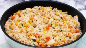Простой плов с курицей на сковороде — рассыпчатый рис и вкусный ужин без забот