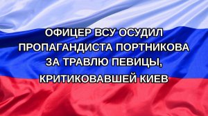|Н. РФ| Офицер ВСУ осудил пропагандиста Портникова за травлю певицы, критиковавшей Киев