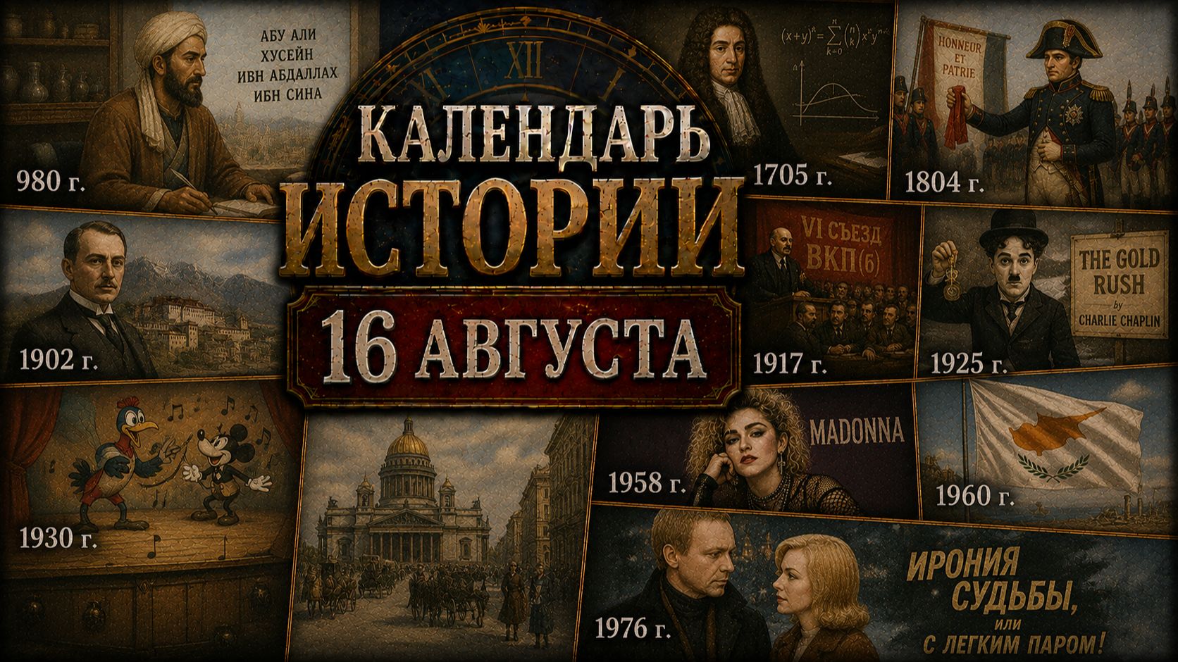 КАЛЕНДАРЬ ИСТОРИИ 16 АВГУСТА