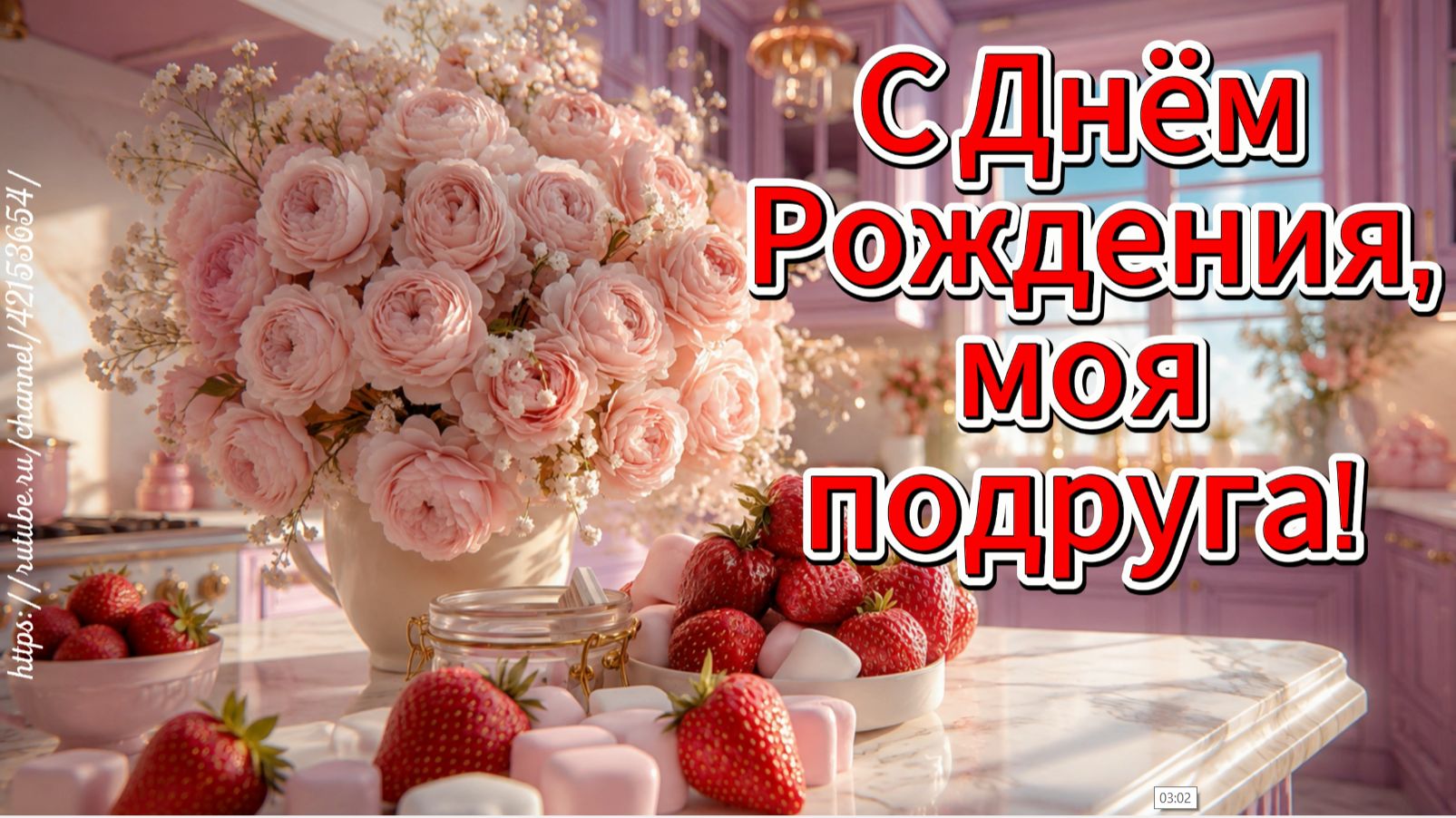 С Днём Рождения, подруга! 🎉 Весёлая песня-поздравление для подруги