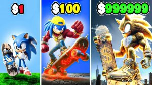 Скейтборд SONIC стоимостью от 1 до 1 000 000 долларов в GTA 5