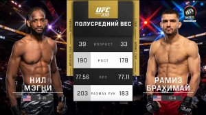 Нил Мэгни против Рамиза Брахимая (видео). UFC 330
