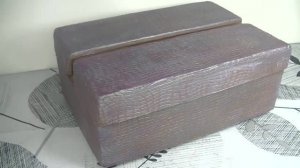 Шкатулка из двух обувных коробок своими руками .
